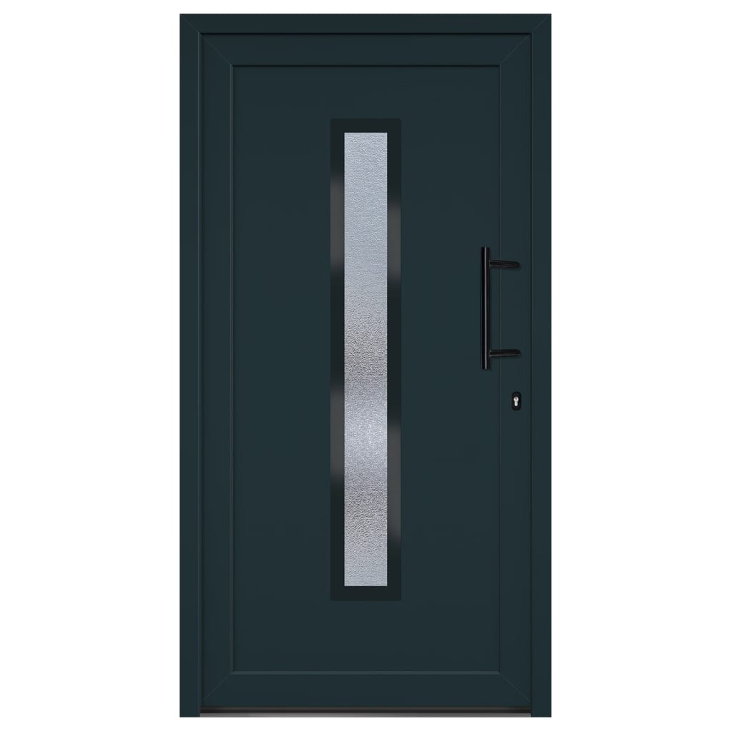 Porta Ingresso Antracite 108x200 cm in PVC - homemem39