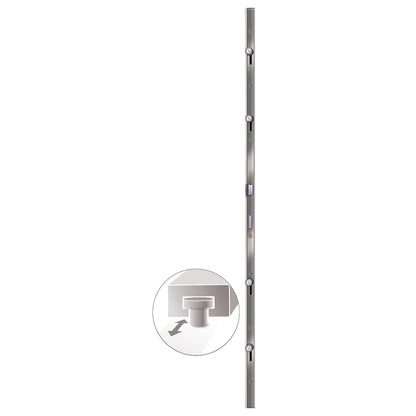 Porta Ingresso Antracite 108x200 cm in PVC - homemem39
