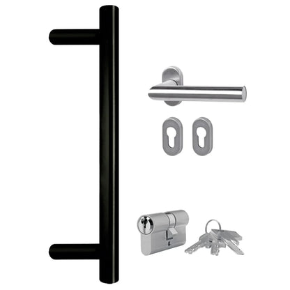 Porta Ingresso Antracite 108x200 cm in PVC - homemem39