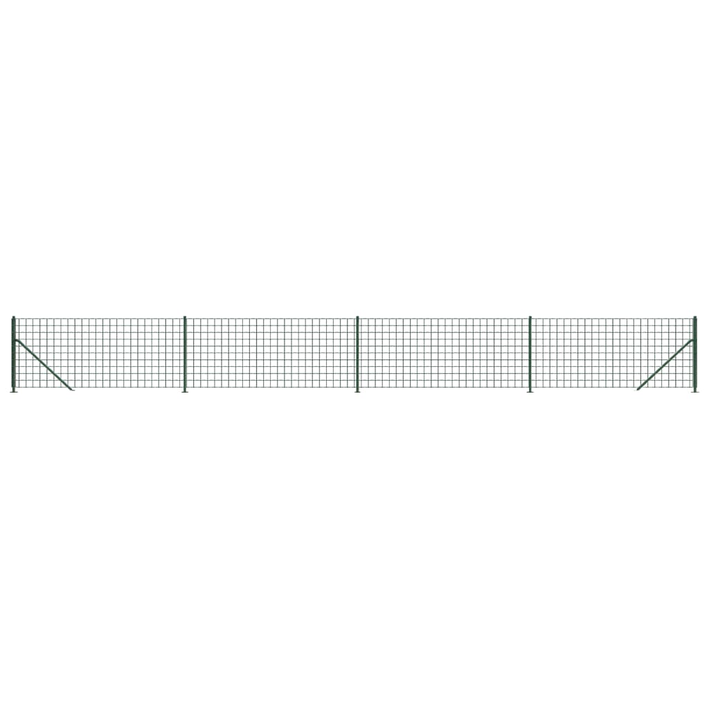 Recinzione Metallica con Flangia Verde 1x10 m - homemem39