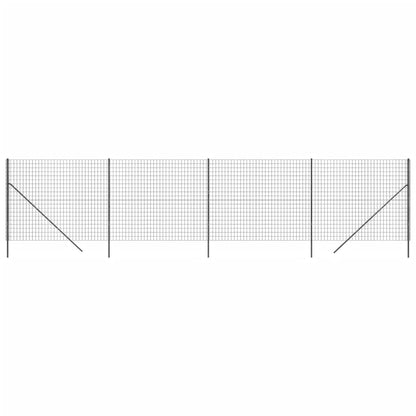 Recinzione Metallica Antracite 1,4x10 m in Acciaio Zincato - homemem39