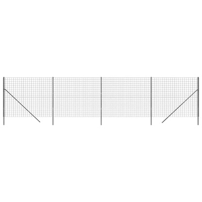 Recinzione Metallica Antracite 1,6x10 m in Acciaio Zincato | homemem39