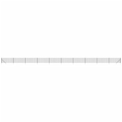 Recinzione Metallica con Picchetti Ancoraggio Antracite 0,8x25m | homemem39