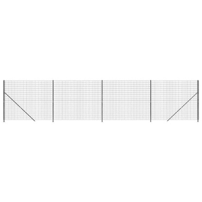 Recinzione Metallica con Flangia Antracite 1,6x10 m - homemem39