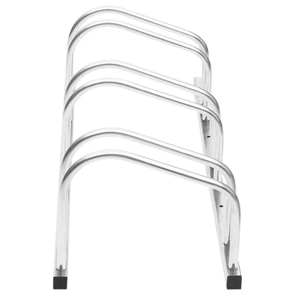 Portabici per 3 Biciclette Acciaio Zincato - homemem39