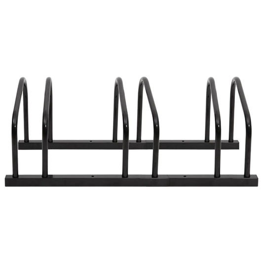 Portabici per 3 Biciclette Acciaio Nero - homemem39