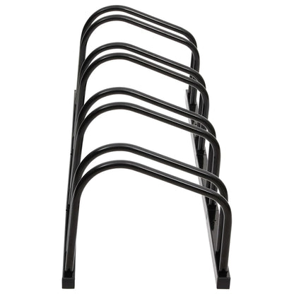 Portabici per 4 Biciclette Acciaio Nero | homemem39