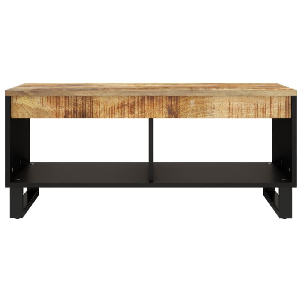 Tavolino da Salotto 90x50x40 cm in Legno Massello di Mango | homemem39