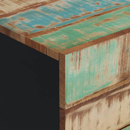 Credenza con 3 Cassetti 40x33,5x75cm Legno Massello di Recupero