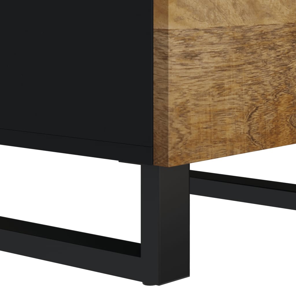 Credenza con 3 Cassetti 40x33,5x75 cm Legno Massello di Mango
