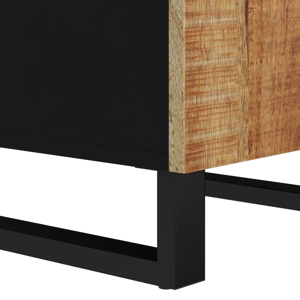 Credenza con Anta 40x31x75 cm in Legno Massello di Mango