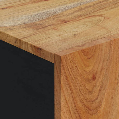 Credenza con Anta 40x31x75 cm in Legno Massello di Acacia