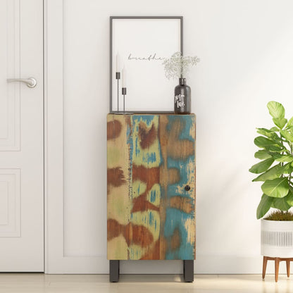 Credenza con Anta 40x31x75 cm in Legno Massello di Recupero