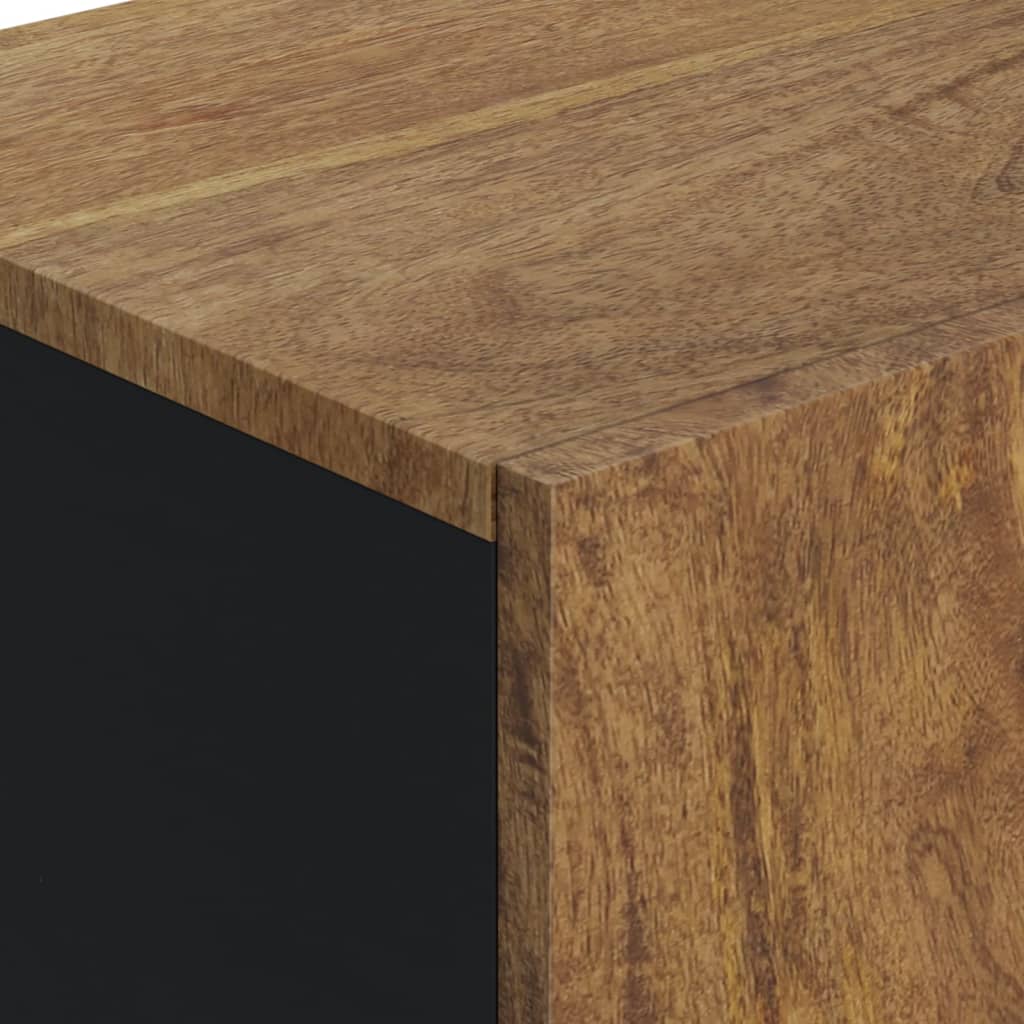 Credenza con Anta 40x31x75 cm in Legno Massello di Mango