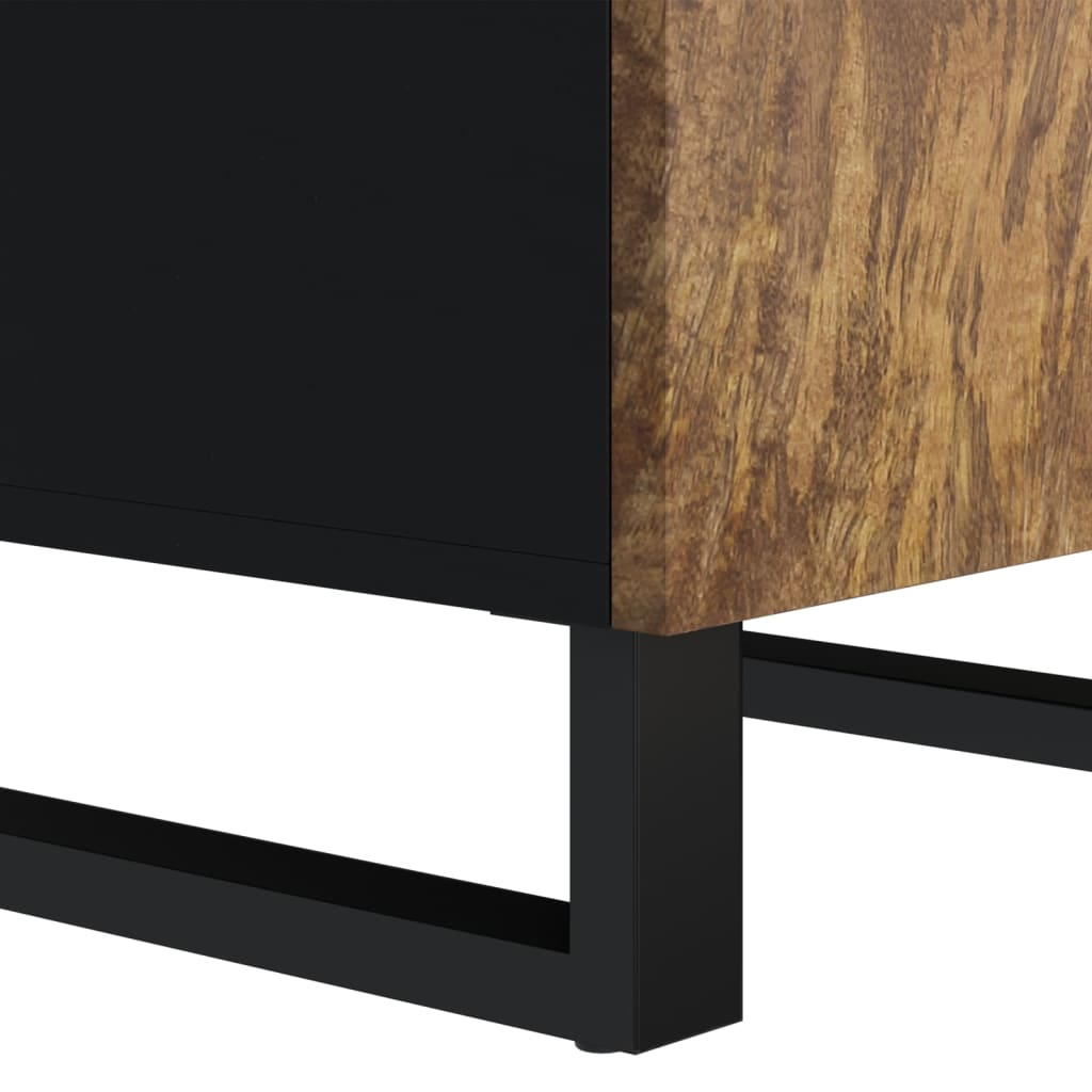 Credenza con Anta 40x31x75 cm in Legno Massello di Mango