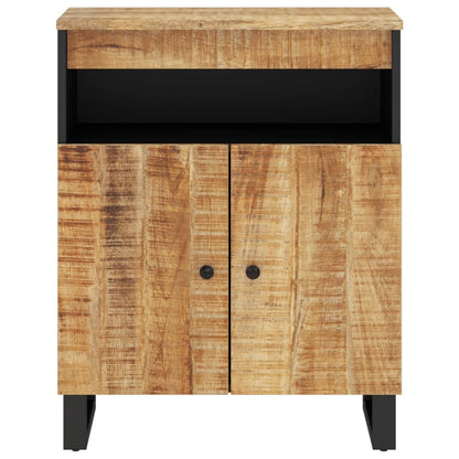 Credenza con 2 Ante 60x33x75 cm in Legno Massello di Mango - homemem39