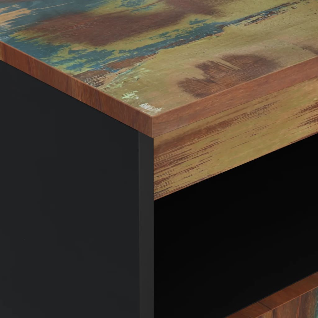 Credenza con 2 Ante 60x33x75 cm in Legno Massello di Recupero