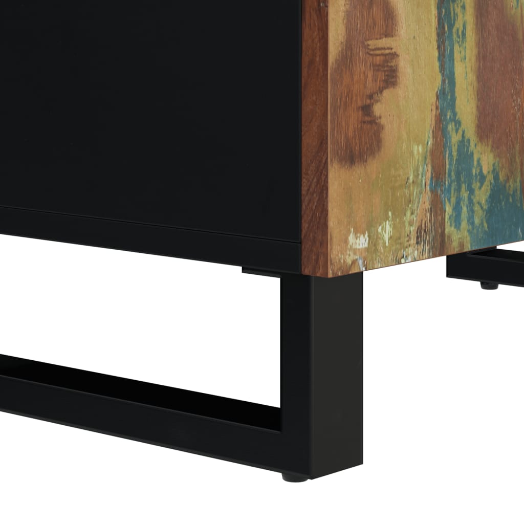 Credenza con 2 Ante 60x33x75 cm in Legno Massello di Recupero