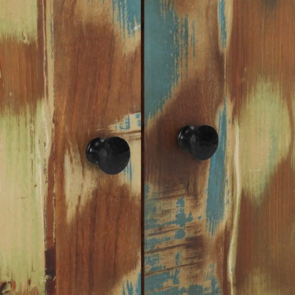 Credenza con 2 Ante 60x33x75 cm in Legno Massello di Recupero