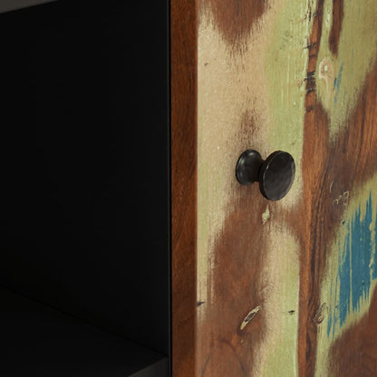 Credenza con 2 Ante 90x33x75 cm in Legno Massello di Recupero