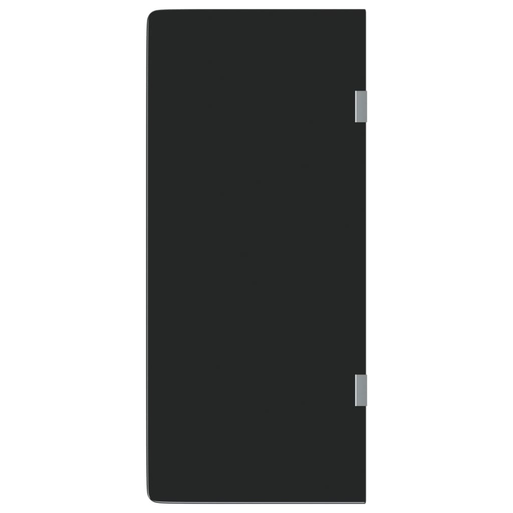 Schermo Orinatoio Parete Privacy Nero 90x40 cm Vetro Temperato - homemem39