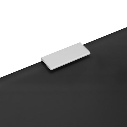 Schermo Orinatoio Parete Privacy Nero 90x40 cm Vetro Temperato - homemem39