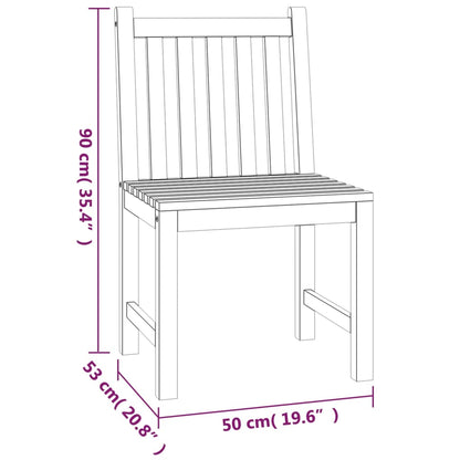 Set da Pranzo per Giardino 5 pz in Legno Massello di Teak | homemem39
