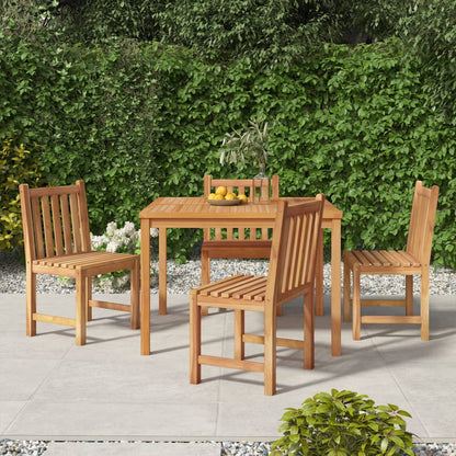 Set da Pranzo per Giardino 5 pz in Legno Massello di Teak | homemem39