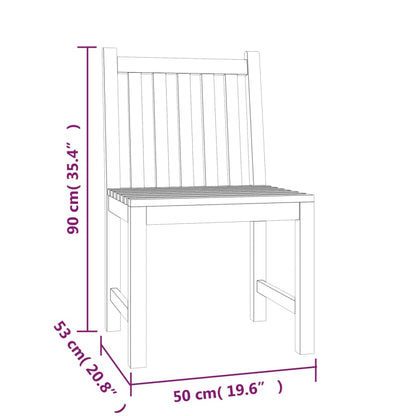 Set da Pranzo per Giardino 4 pz in Legno Massello di Teak | homemem39