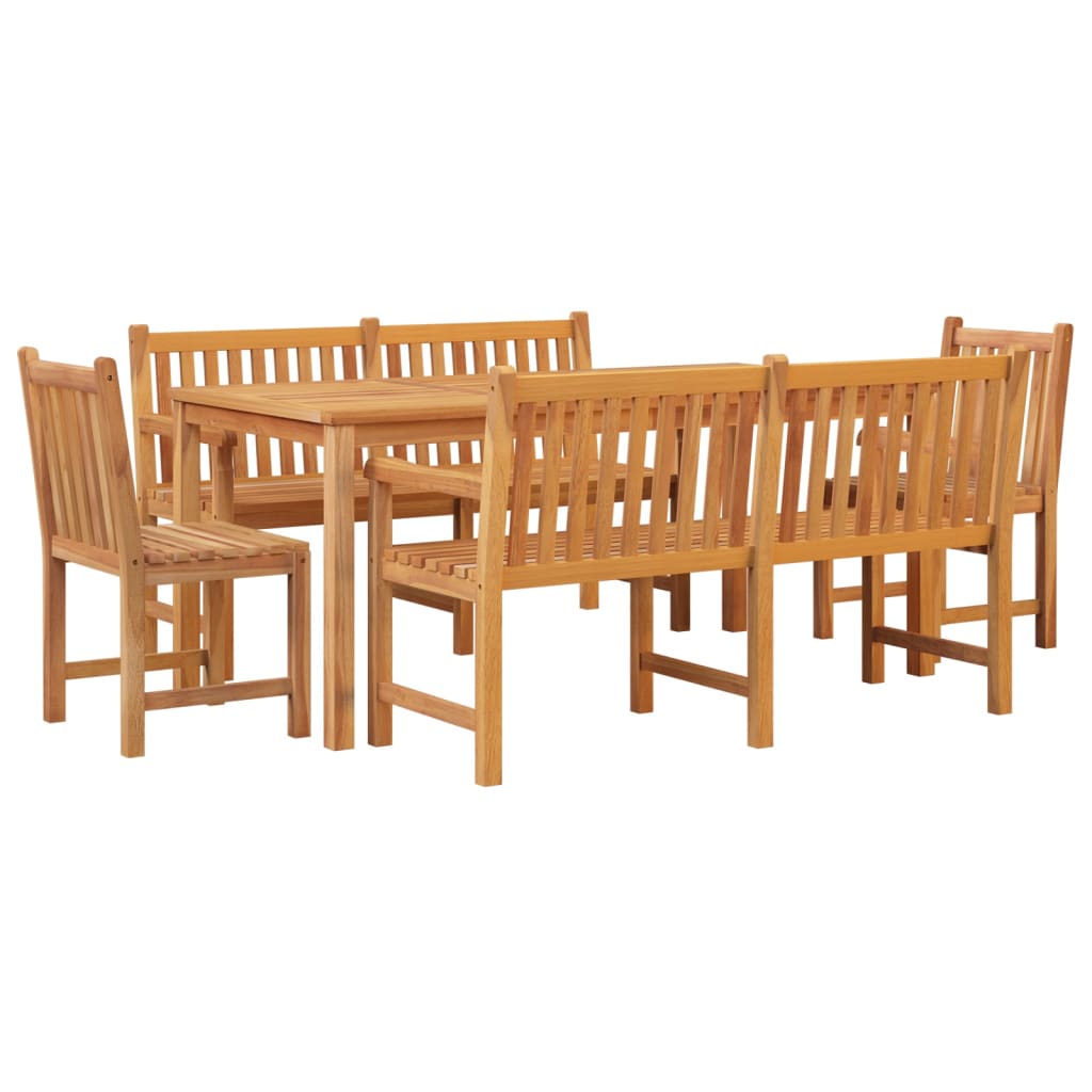 Set da Pranzo per Giardino 5 pz in Legno Massello di Teak | homemem39
