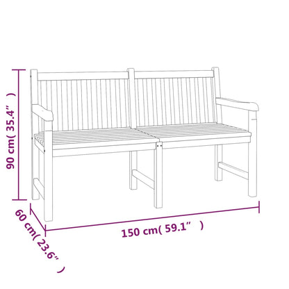 Set da Pranzo per Giardino 5 pz in Legno Massello di Teak | homemem39