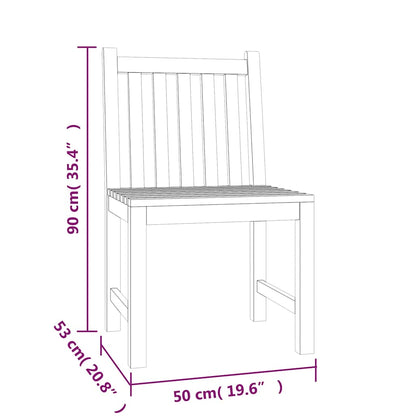 Set da Pranzo per Giardino 5 pz in Legno Massello di Teak | homemem39