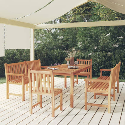 Set da Pranzo per Giardino 5 pz in Legno Massello di Teak | homemem39