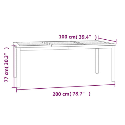 Set da Pranzo per Giardino 3 pz in Legno Massello di Teak | homemem39