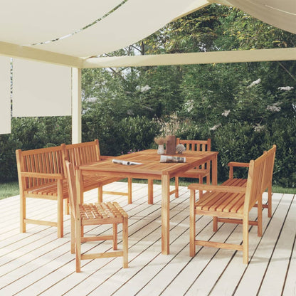 Set da Pranzo per Giardino 5 pz in Legno Massello di Teak | homemem39