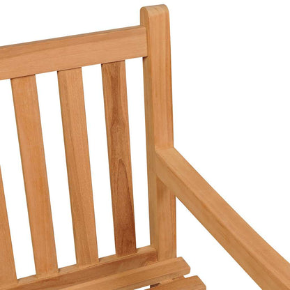 Set da Pranzo per Giardino 4 pz in Legno Massello di Teak | homemem39