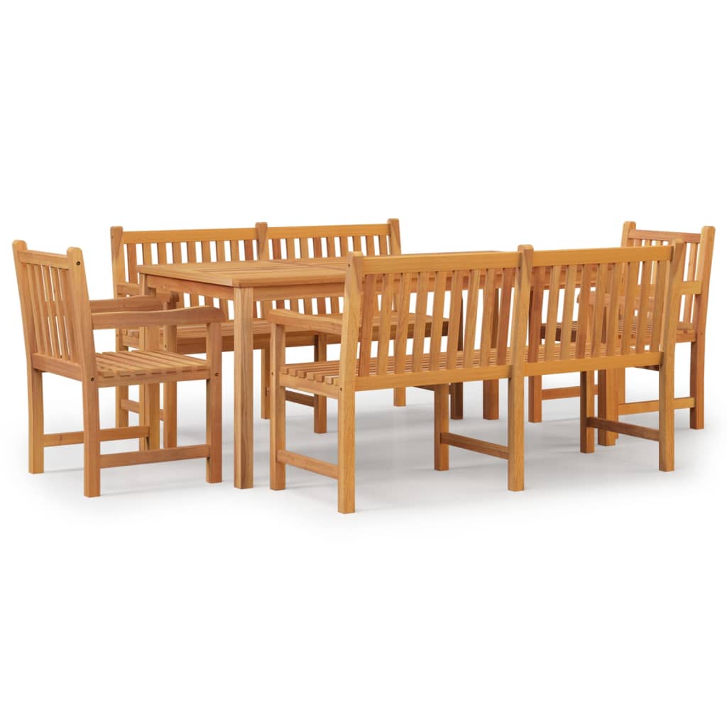 Set da Pranzo per Giardino 5 pz in Legno Massello di Teak | homemem39