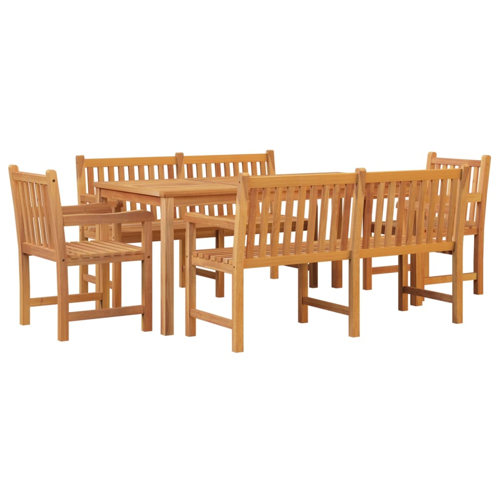 Set da Pranzo per Giardino 5 pz in Legno Massello di Teak | homemem39