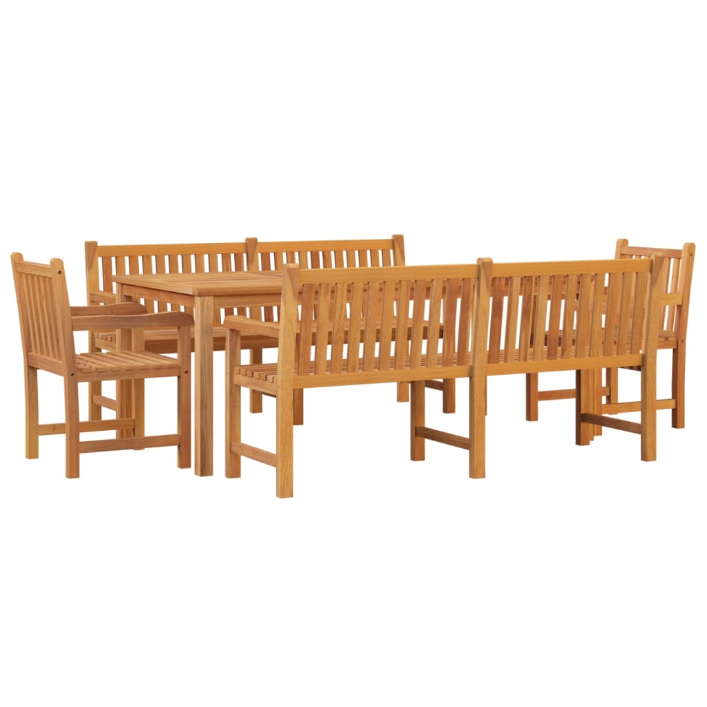 Set da Pranzo per Giardino 5 pz in Legno Massello di Teak | homemem39