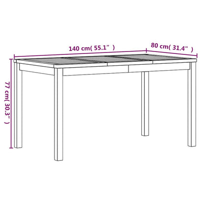 Set da Pranzo per Giardino 3 pz in Legno Massello di Teak | homemem39