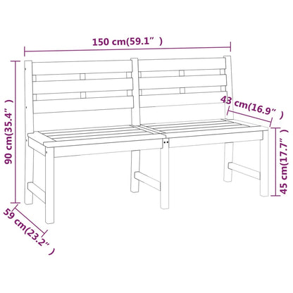 Set da Pranzo per Giardino 3 pz in Legno Massello di Teak | homemem39