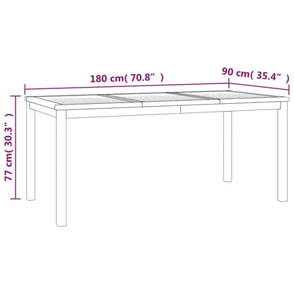 Set da Pranzo per Giardino 3 pz in Legno Massello di Teak | homemem39