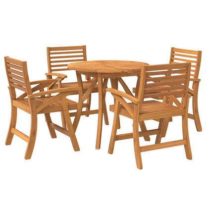 Set da Pranzo per Giardino 5 pz in Legno Massello di Acacia | homemem39