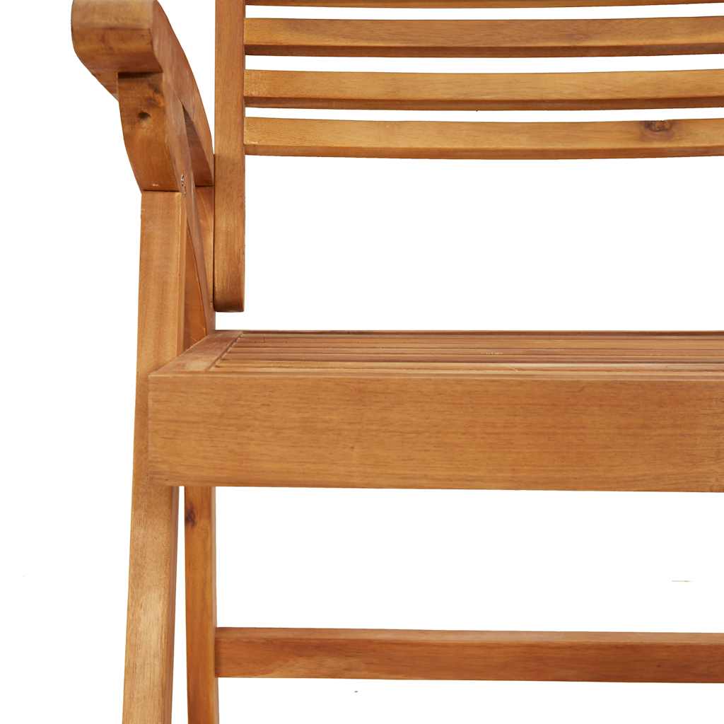 Set da Pranzo per Giardino 5 pz in Legno Massello di Acacia | homemem39