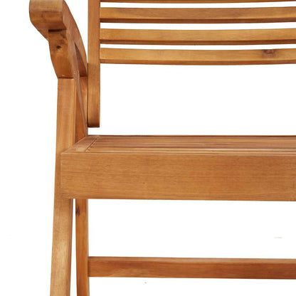 Set da Pranzo per Giardino 5 pz in Legno Massello di Acacia | homemem39