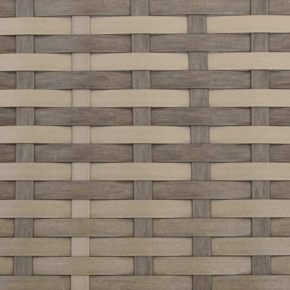 Poltrona Reclinabile Giardino Cuscini Marrone Chiaro Polyrattan - homemem39