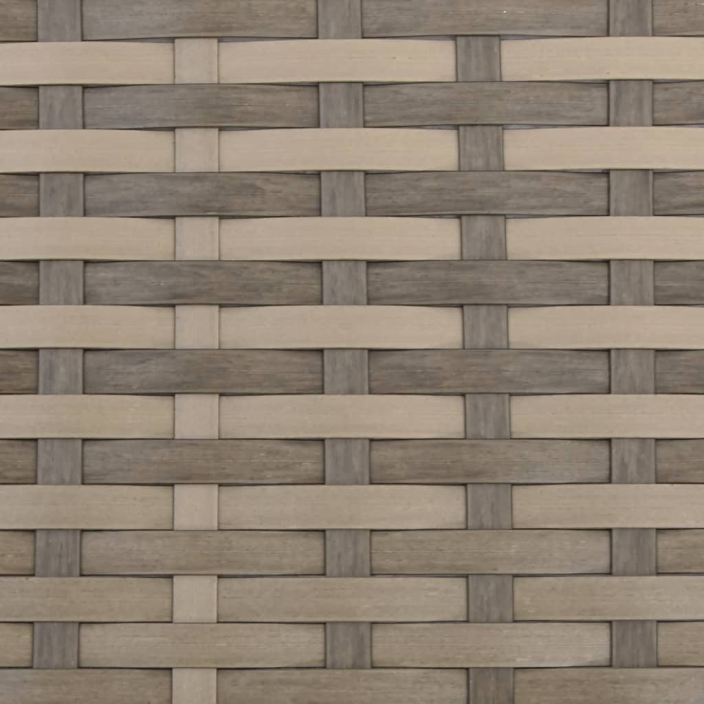 Poltrona da Giardino con Poggiapiedi Polyrattan Marrone Chiaro | homemem39