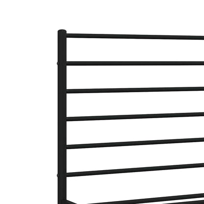 Giroletto con Testiera in Metallo Nero 135x190 cm | homemem39