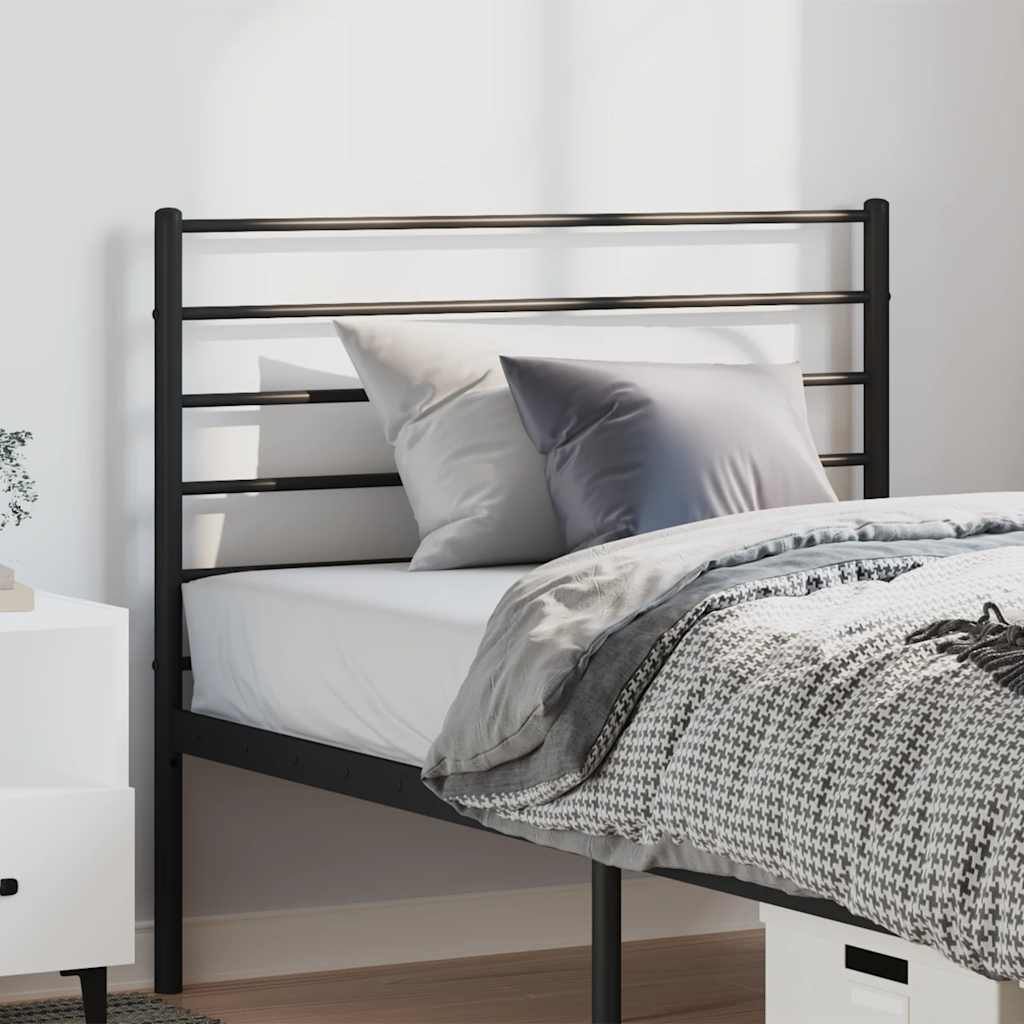 Testiera di Ricambio in Metallo Nero 100 cm | homemem39