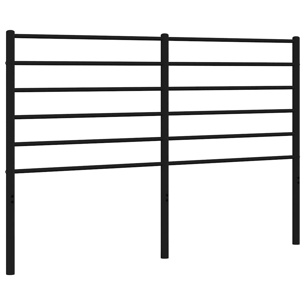 Testiera di Ricambio in Metallo Nero 120 cm